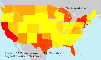 Surname Posselt in USA