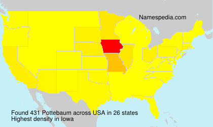 Surname Pottebaum in USA