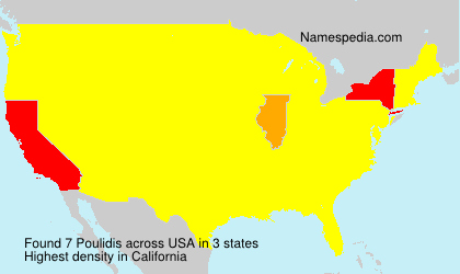 Surname Poulidis in USA Surname Poulidis in USA