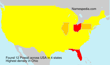 Surname Powali in USA