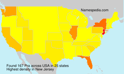 Surname Pra in USA
