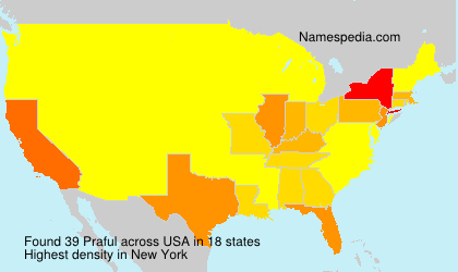 Surname Praful in USA