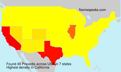 Surname Praxedis in USA