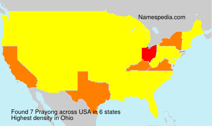Surname Prayong in USA Surname Prayong in USA