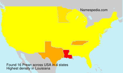 Surname Prean in USA Surname Prean in USA