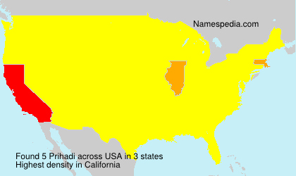 Surname Prihadi in USA