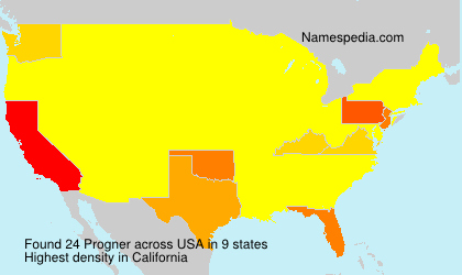 Surname Progner in USA Surname Progner in USA