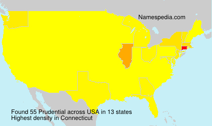 Surname Prudential in USA