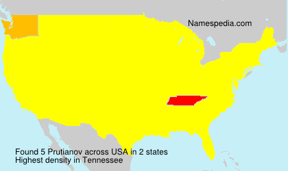 Surname Prutianov in USA Surname Prutianov in USA