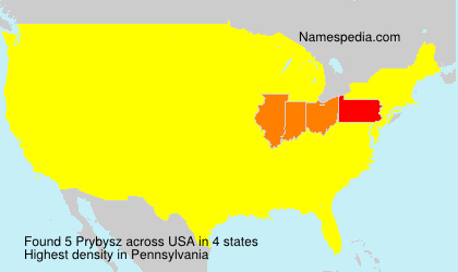 Surname Prybysz in USA Surname Prybysz in USA