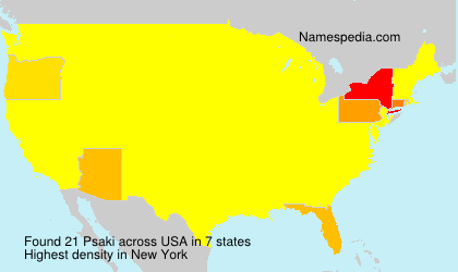 Surname Psaki in USA