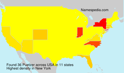 Surname Puetzer in USA Surname Puetzer in USA