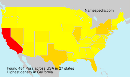 Surname Pura in USA