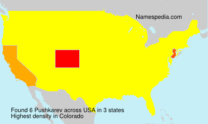 Surname Pushkarev in USA Surname Pushkarev in USA