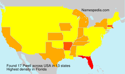 Surname Pwell in USA