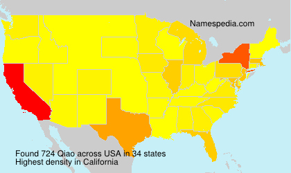Surname Qiao in USA