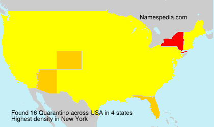 Surname Quarantino in USA