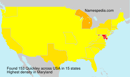 Surname Quickley in USA
