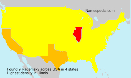 Surname Rademsky in USA