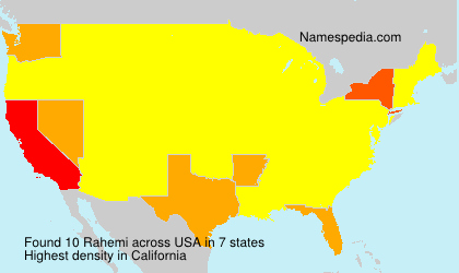 Surname Rahemi in USA