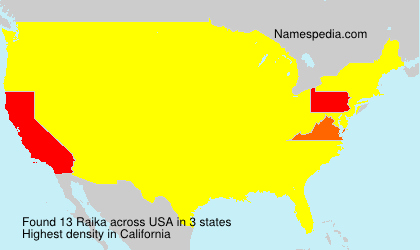 Surname Raika in USA Surname Raika in USA