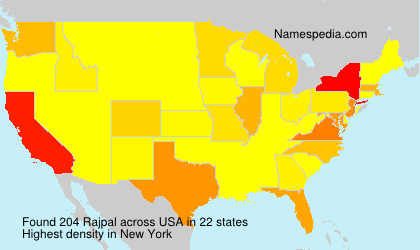 Surname Rajpal in USA