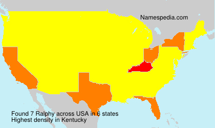 Surname Ralphy in USA