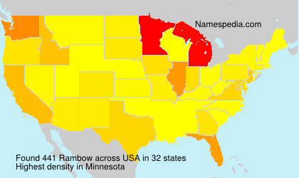 Surname Rambow in USA