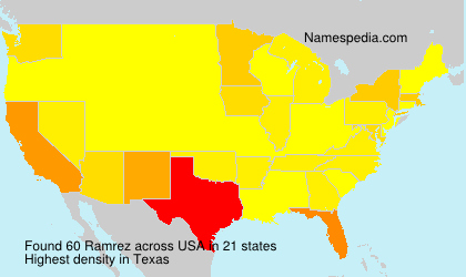 Surname Ramrez in USA