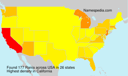 Surname Rania in USA