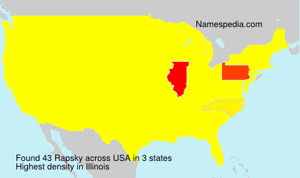 Surname Rapsky in USA