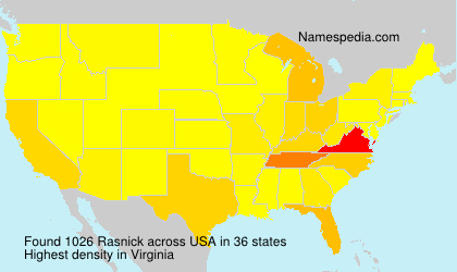 Surname Rasnick in USA Surname Rasnick in USA