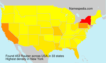 Surname Rauber in USA
