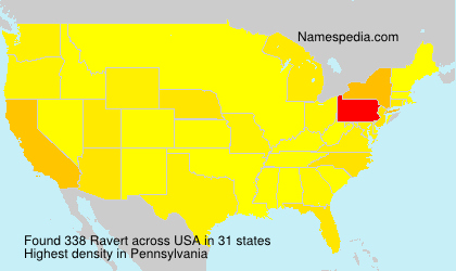 Surname Ravert in USA