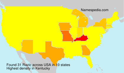 Surname Razic in USA