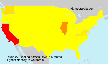 Surname Realiza in USA