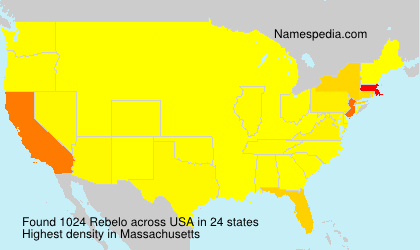 Surname Rebelo in USA