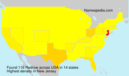 Surname Redrow in USA