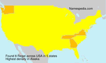 Surname Regat in USA