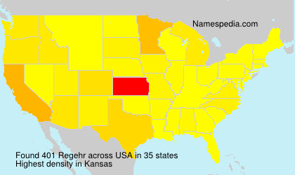 Surname Regehr in USA
