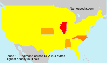 Surname Regimand in USA