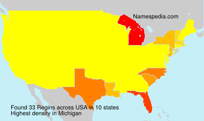 Surname Regins in USA