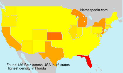 Surname Reiz in USA