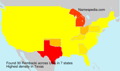 Surname Rembacki in USA