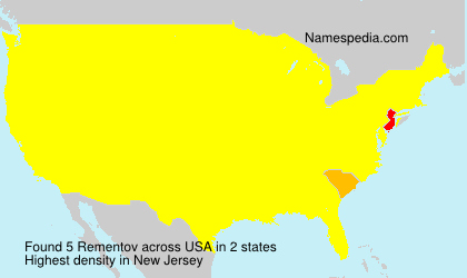 Surname Rementov in USA