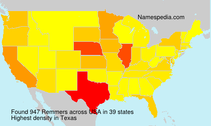 Surname Remmers in USA