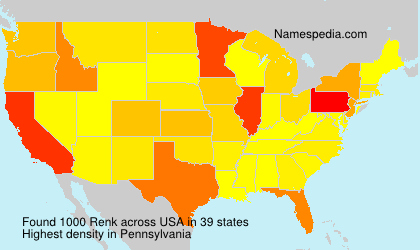 Surname Renk in USA