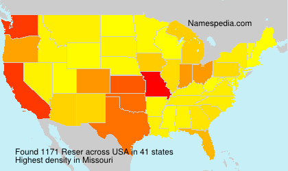 Surname Reser in USA