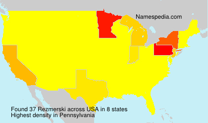 Surname Rezmerski in USA