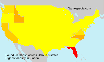 Surname Rhash in USA